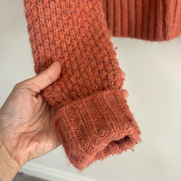 Guide Series Gander Mtn Womens Zip Up Sweater Hood Muted Orange - Picture 7 of 8